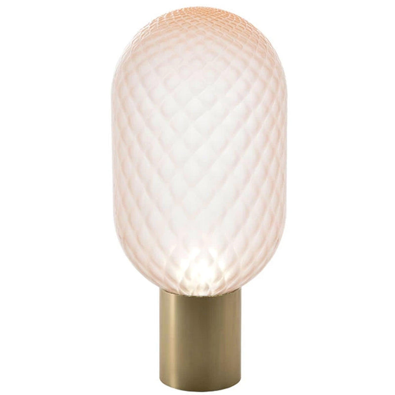 Frosted Pink Bloom Table Lamp by Il Fanale