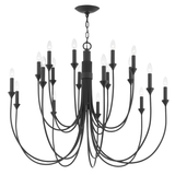 Cate Chandelier By Troy Lighting, Size: Large, Finish: Forged Iron