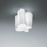 Logico Mini Single Ceiling Light by Artemide, Color: White, Tobacco-Artemide, Grey, ,  | Casa Di Luce Lighting