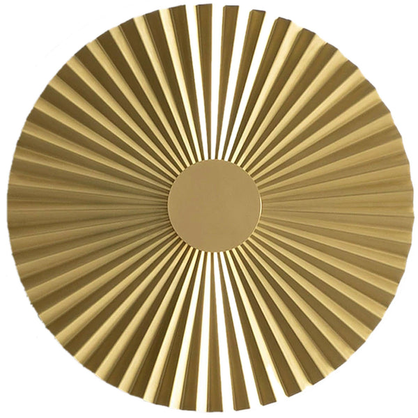 Large Natural Brass Plie Wall Sconce by Il Fanale