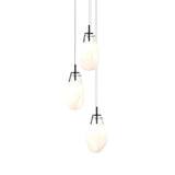 Liquid 3 Light Chandelier by Sonneman, Color: Clear, White, Smokey, Size: Small, Large,  | Casa Di Luce Lighting