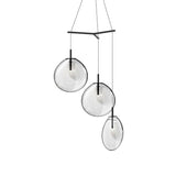 Cantina 3 Light Tri-Spreader LED Pendant by Sonneman, Color: Clear, White, Smokey, Size: Small, Medium, Large,  | Casa Di Luce Lighting