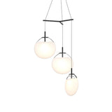 Cantina 3 Light Tri-Spreader LED Pendant by Sonneman, Color: Clear, White, Smokey, Size: Small, Medium, Large,  | Casa Di Luce Lighting