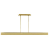 I-Beam Linear Suspension By Tech Lighting, Finish: Plated Brass, Size: Large