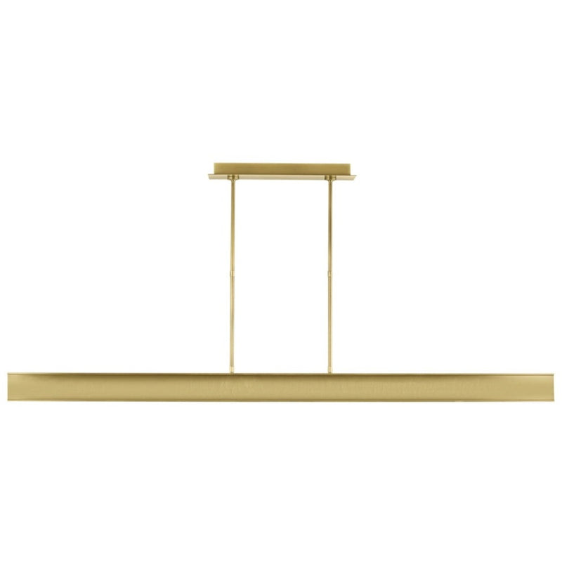 I-Beam Linear Suspension By Tech Lighting, Finish: Plated Brass, Size: Large
