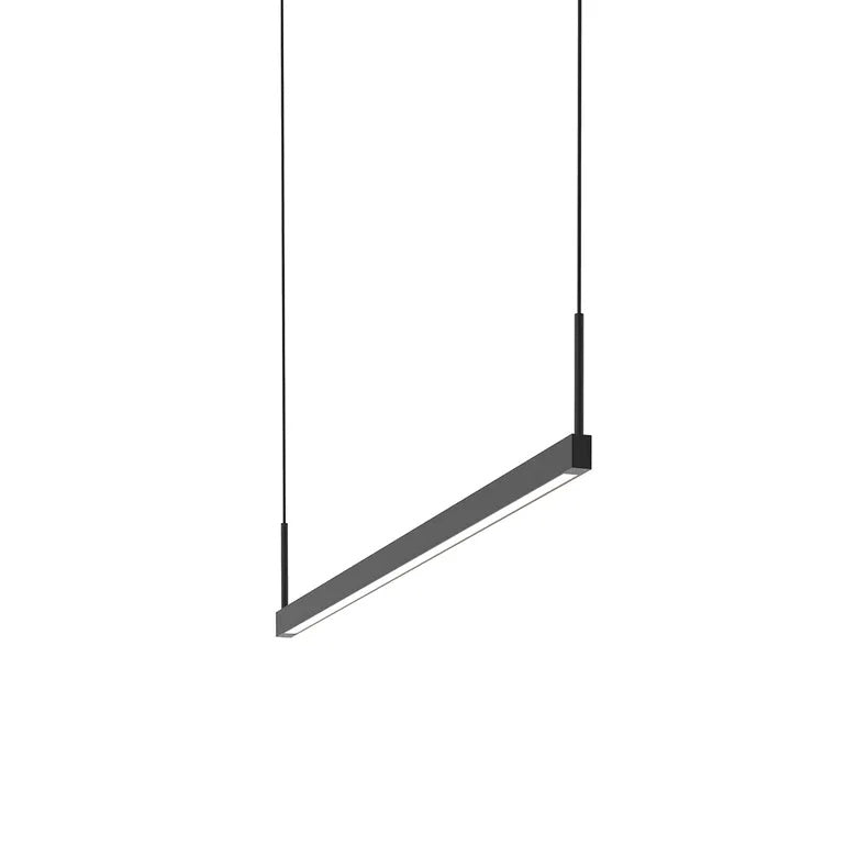 Thin-Line LED Pendant By Sonneman Lighting, Size: Small, Finish: Satin Black