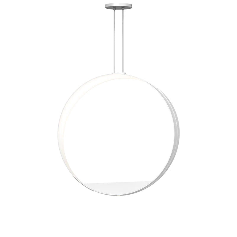 Aureola LED Pendant By Sonneman Lighting, Finish: Satin White