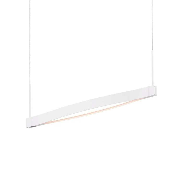 Ola LED Pendant By Sonneman Lighting, Finish: Satin White