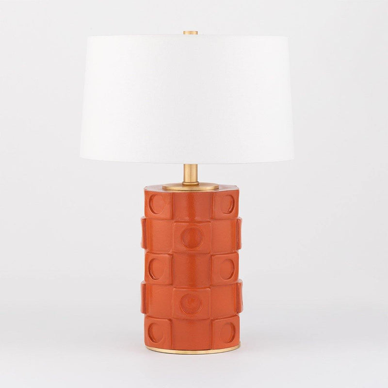 Athena Table Lamp by Mitzi, Finish: Burnt Orange/Gold Leaf Combo-Mitzi, Cream White/Gold Leaf Combo-Mitzi, Opal Grey/Gold Leaf Combo-Mitzi, ,  | Casa Di Luce Lighting