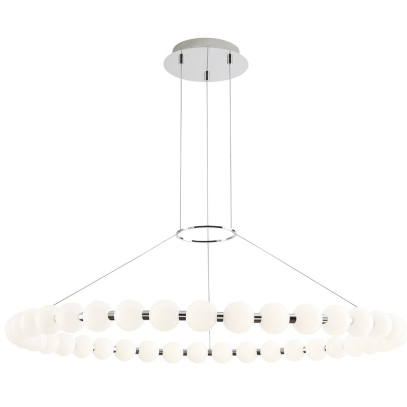 Orbet Chandelier By Tech Lighting, Size: Small, Finish: Polished Nickel