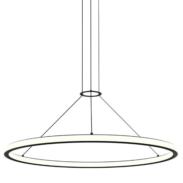 Luna Round LED Pendant By Sonneman Lighting, Size: Small, Finish: Painted Brass