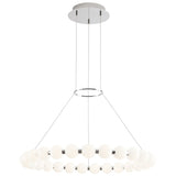 Orbet Chandelier By Tech Lighting, Size: Large, Finish: Polished Nickel