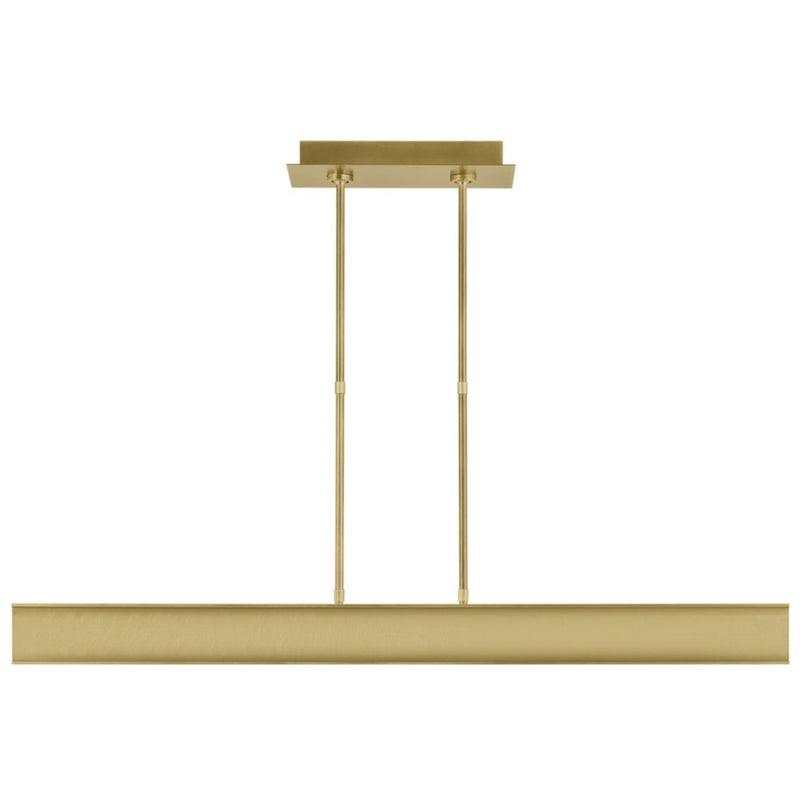 I-Beam Linear Suspension By Tech Lighting, Finish: Plated Brass, Size: Medium