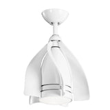 White Terna LED Pendant Ceiling Fan by Kichler