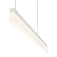 White Small Tunnel LED Linear Pendant by Eurofase