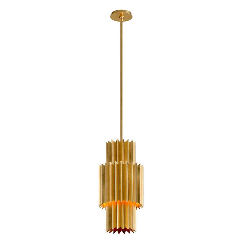 Moxy Pendant by Corbett, Finish: Gold Leaf, ,  | Casa Di Luce Lighting