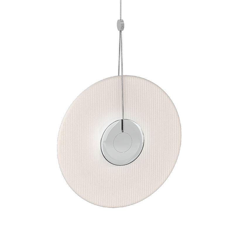 Meclisse Pendant by Sonneman, Color: Clear, Etched, Finish: Polish Chrome, Black,  | Casa Di Luce Lighting