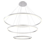 Silver Spunto Three Tier LED Chandelier by Eurofase
