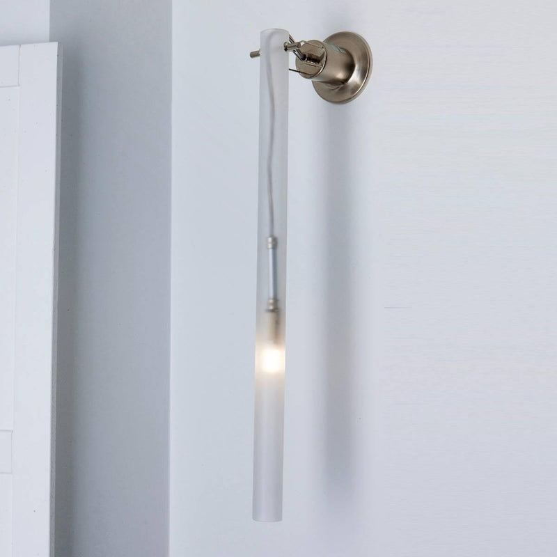 Canna Nuda Glass Wall-Ceiling Light by Nemo, Finish: Nickel Satin, Burnished Gold, Size: Small, Large,  | Casa Di Luce Lighting