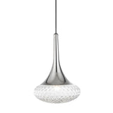 Bella Oval Pendant by Mitzi, Finish: Nickel Polished, Size: Large,  | Casa Di Luce Lighting
