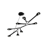 Abstraction Chandelier by Sonneman, Finish: Black, Size: Large,  | Casa Di Luce Lighting