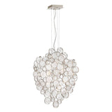 Champagne Silver Trento 7 Light Oval Chandelier by Eurofase