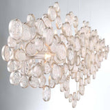 Champagne Silver Trento 15 Light Linear Chandelier by Eurofase