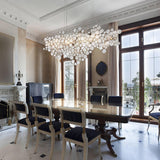 Trento 15 Light Linear Chandelier in Living Room