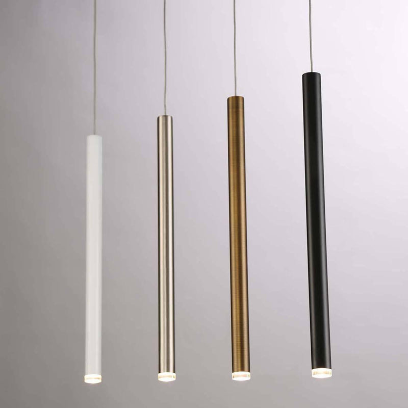 Navada 1 Light LED Pendant by Eurofase, Finish: Black, White, Antique Brass, Nickel Satin, Size: Small, Medium, Large,  | Casa Di Luce Lighting