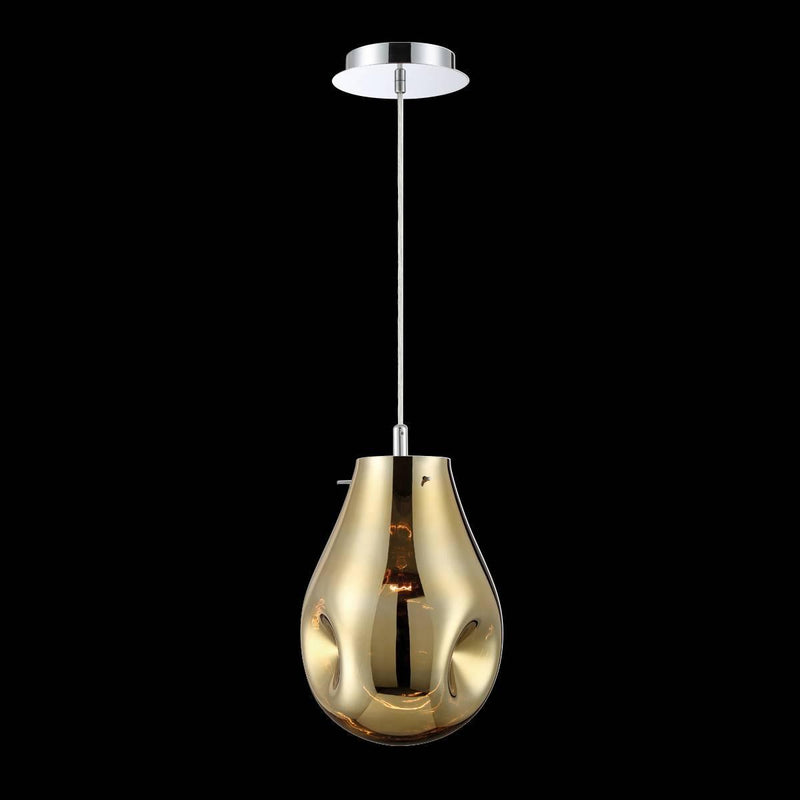 Benalto 1 Light Pendant by Eurofase, Color: Amber, Chrome, Gold, ,  | Casa Di Luce Lighting