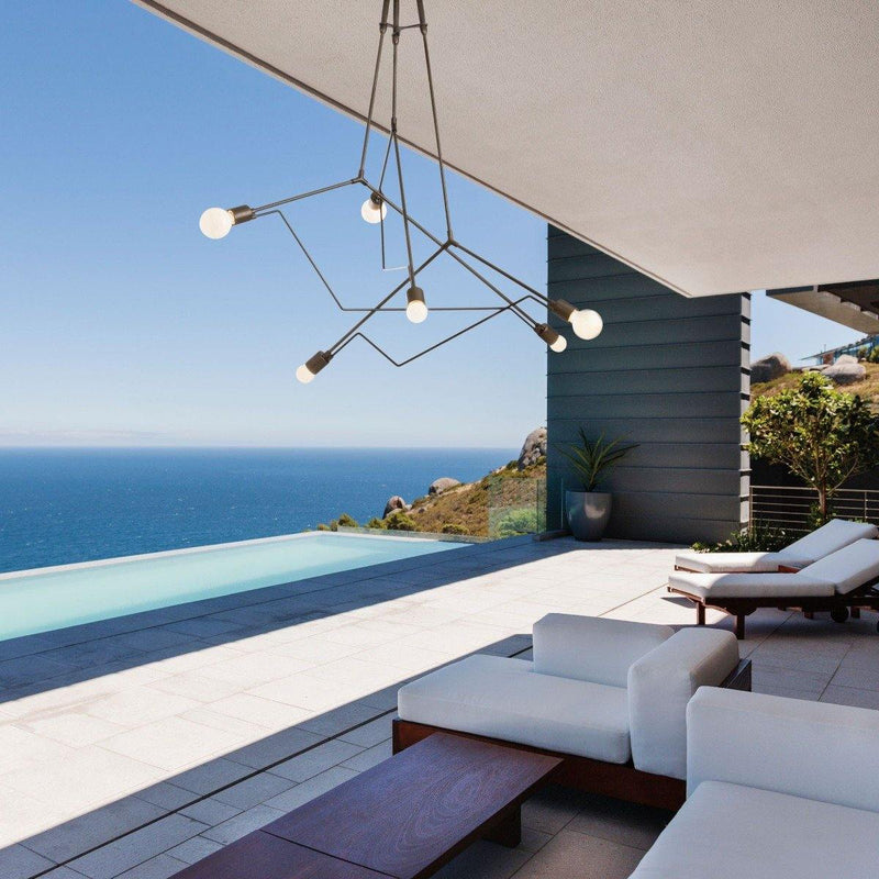 Divergence Outdoor Pendant Light by Hubbardton Forge, Finish: Coastal Black-Hubbardton Forge, Coastal Natural Iron-Hubbardton Forge, Coastal Gold-Hubbardton Forge, White, Oil Rubbed Bronze, Coastal Bronze-Hubbardton Forge, Coastal Dark Smoke-Hubbardton Forge, Coastal Burnished Steel-Hubbardton Forge, Overall Height: Standard, Long, | Casa Di Luce Lighting