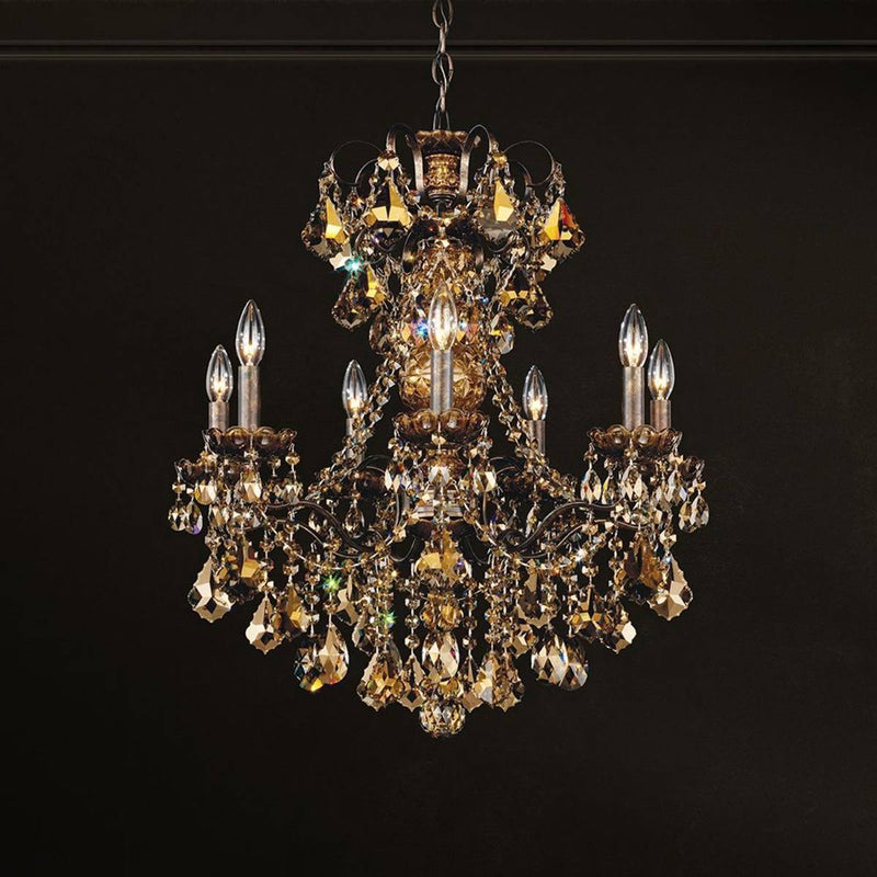 New Orleans Chandelier by Schonbek, Finish: Gold Heirloom-Schonbek, Size: Small, Crystal Color: Heritage-Schonbek | Casa Di Luce Lighting