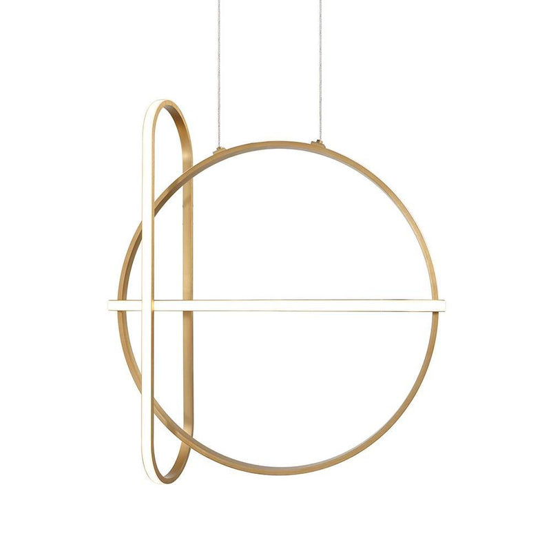 Berkely LED Round Chandelier by Eurofase, Color: Matte Black, Satin Gold, ,  | Casa Di Luce Lighting