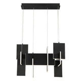 Coburg LED Large Linear Chandelier by Eurofase, Finish: Black, Gold, ,  | Casa Di Luce Lighting