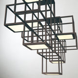 Ferro 9 Light Chandelier by Eurofase, Color: Black, Gold, ,  | Casa Di Luce Lighting