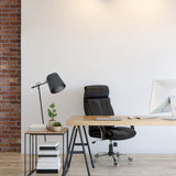 Granadillos Floor Lamp By Eglo - Black Color along with the office chair