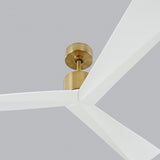 Burnished Brass/Matte White ABS Adler 60 Ceiling Fan by Monte Carlo Fans