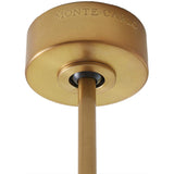 Burnished Brass/Matte White ABS Adler 60 Ceiling Fan by Monte Carlo Fans
