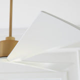 Burnished Brass/Matte White ABS Adler 60 Ceiling Fan by Monte Carlo Fans