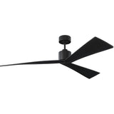 Matte Black/Matte Black Adler 60 Ceiling Fan by Monte Carlo Fans