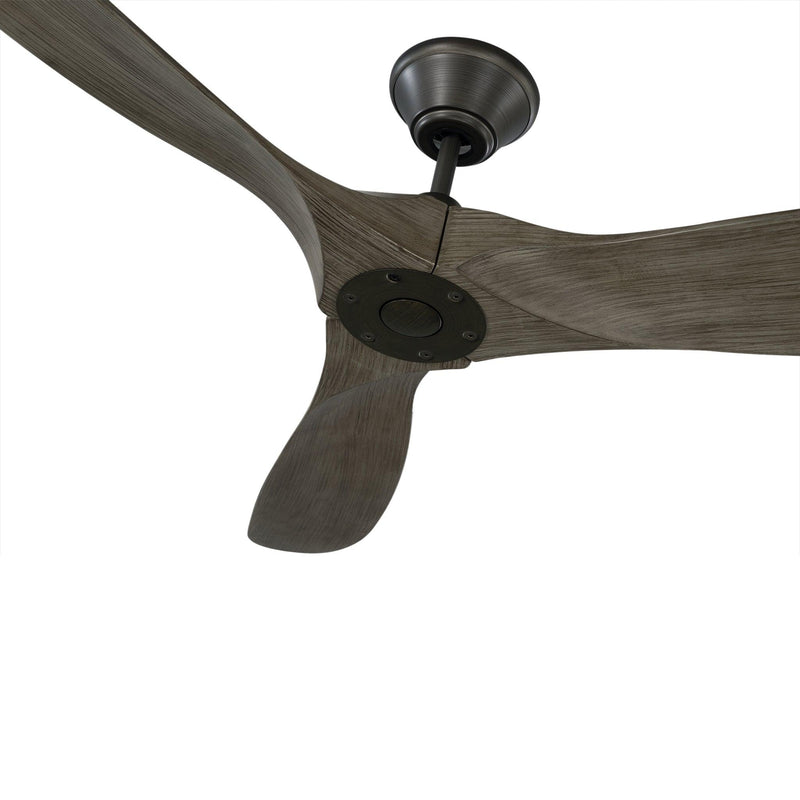 Aged Pewter/Light Grey Weathered Oak Small Maverick Fan by Monte Carlo