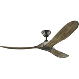 Aged Pewter/Light Grey Weathered Oak Medium Maverick Fan by Monte Carlo