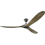 Aged Pewter/Light Grey Weathered Oak Large Maverick Fan by Monte Carlo