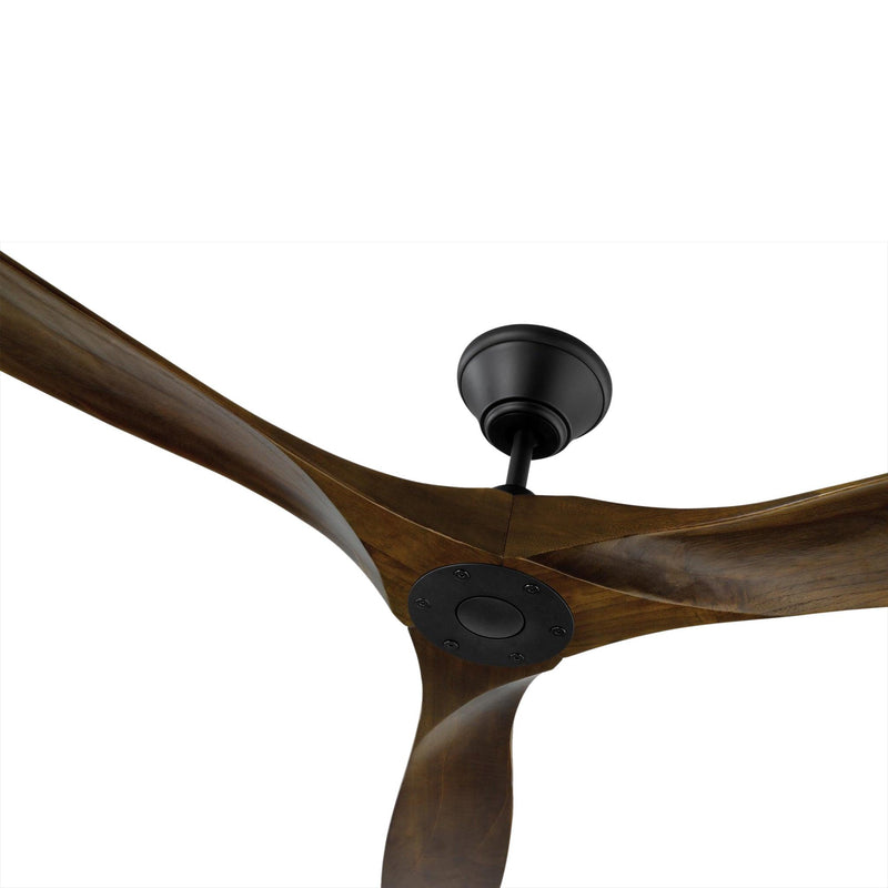 Matt Black/Dark Walnut Large Maverick Fan by Monte Carlo