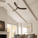 Brushed Steel/Dark Walnut Large Maverick Fan by Monte Carlo