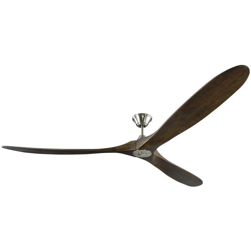 Brushed Steel/Dark Walnut X-Large Maverick Fan by Monte Carlo