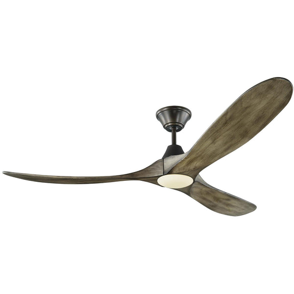Aged Pewter/Light Grey Weathered Oak Medium Maverick LED Collection Fan by Monte Carlo Fans