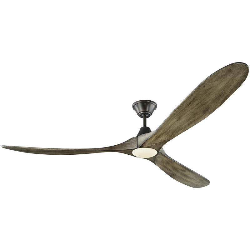 Aged Pewter/Light Grey Weathered Oak Large Maverick LED Collection Fan by Monte Carlo Fans