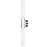 Asher Wall Sconce By Hudson Valley, Finish: Polished Nickel