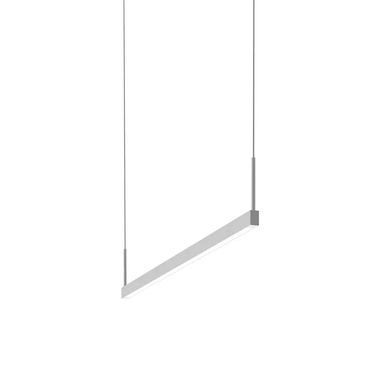 Thin-Line LED Pendant By Sonneman Lighting, Size: Small, Finish: Satin White